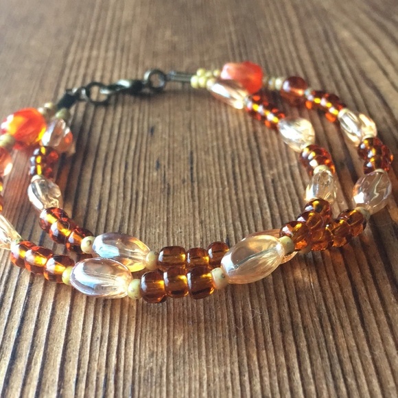 Ladies Double Strand Beaded 8 Inch Bracelet, Handmade Ladies Bracelet - Picture 7 of 7